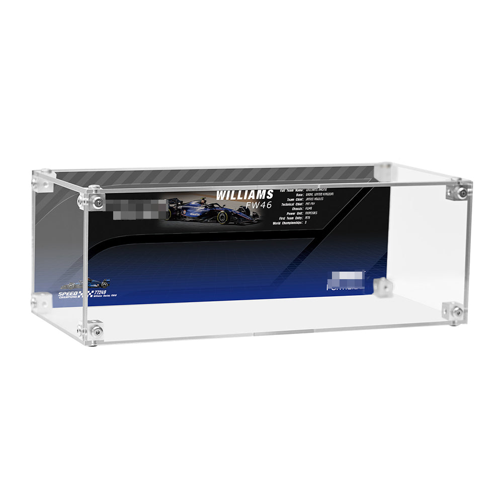 Super Racing Car Transparent Inteated Acrylic Display Case