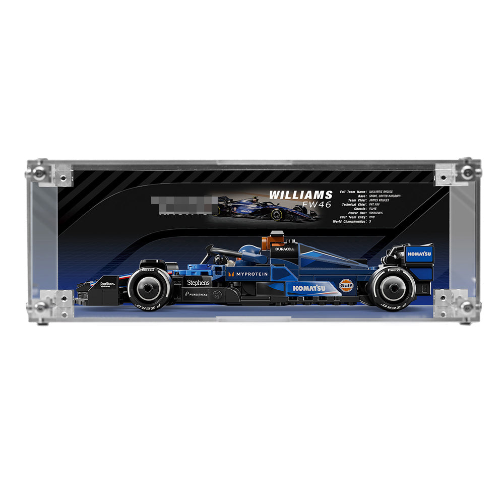 Super Racing Car Transparent Inteated Acrylic Display Case