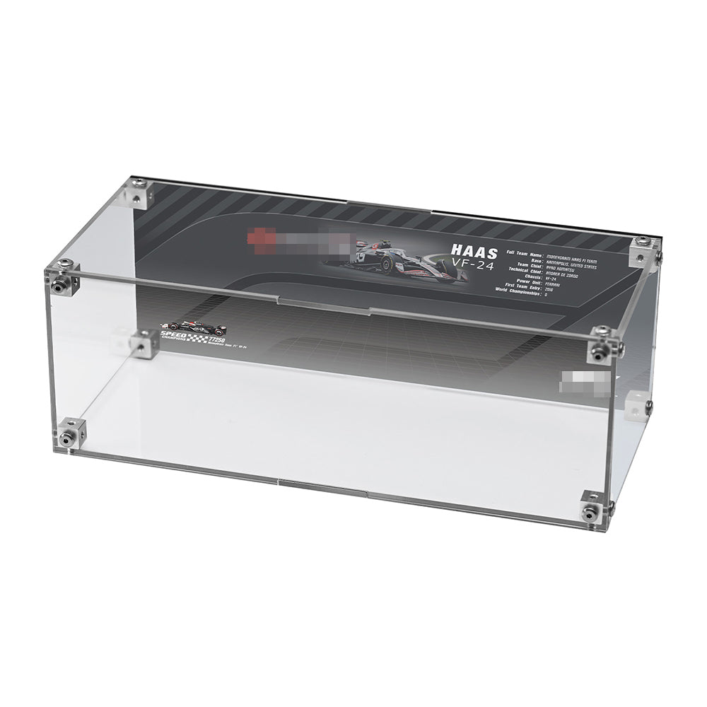 Super Racing Car Transparent Inteated Acrylic Display Case