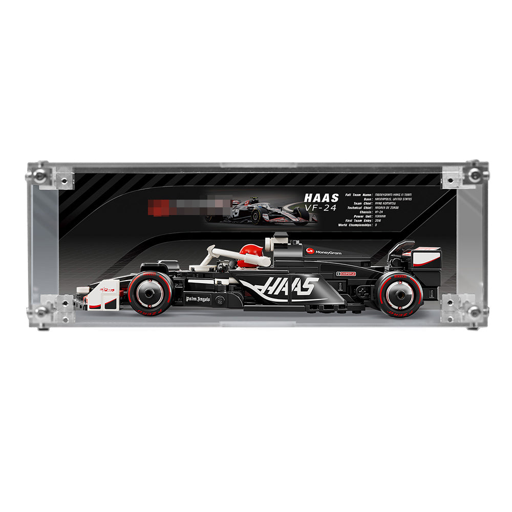 Super Racing Car Transparent Inteated Acrylic Display Case