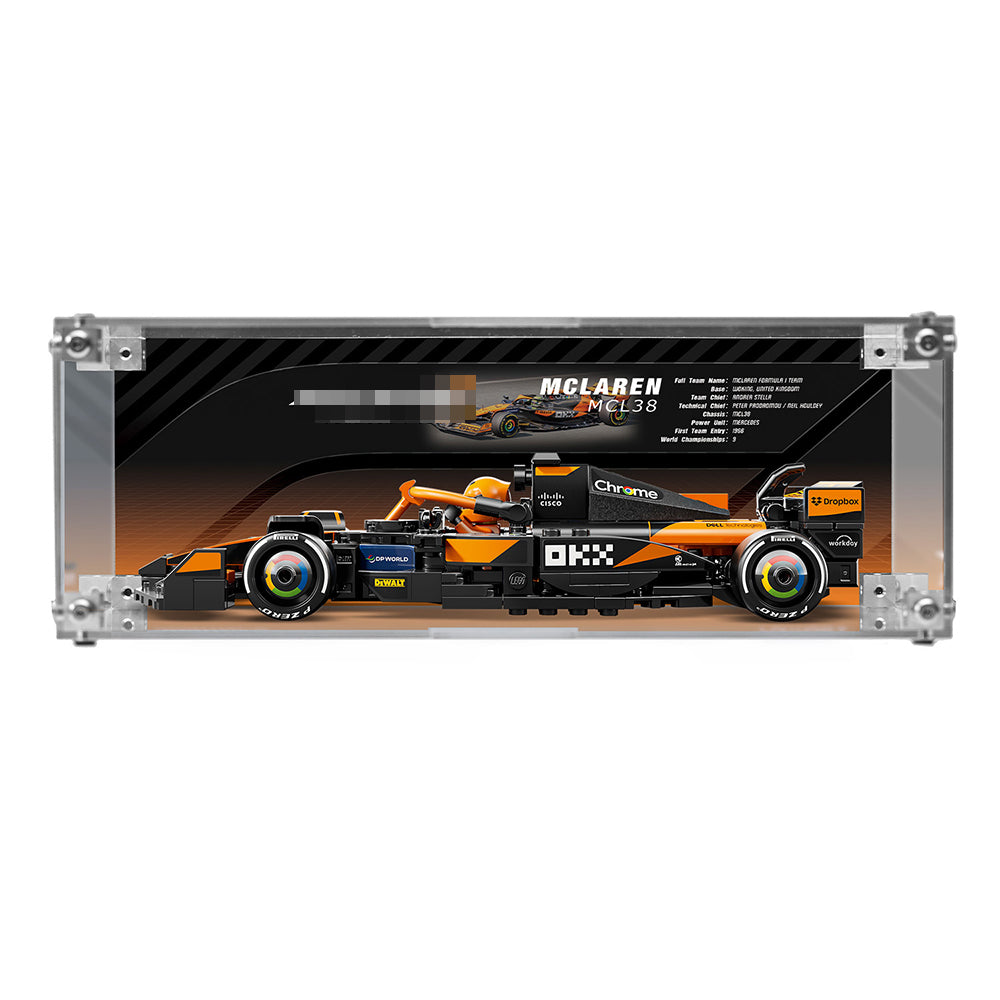 Super Racing Car Transparent Inteated Acrylic Display Case