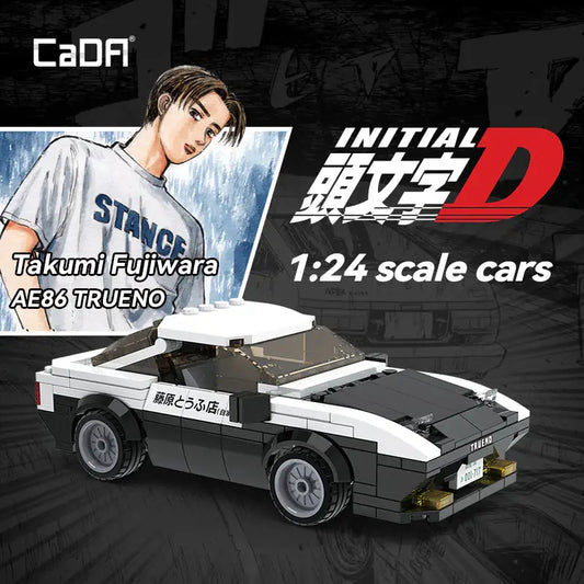 CADA C55014 Initial-D Toyota AE86 Trueno Building Block Model (1:24 Scale)