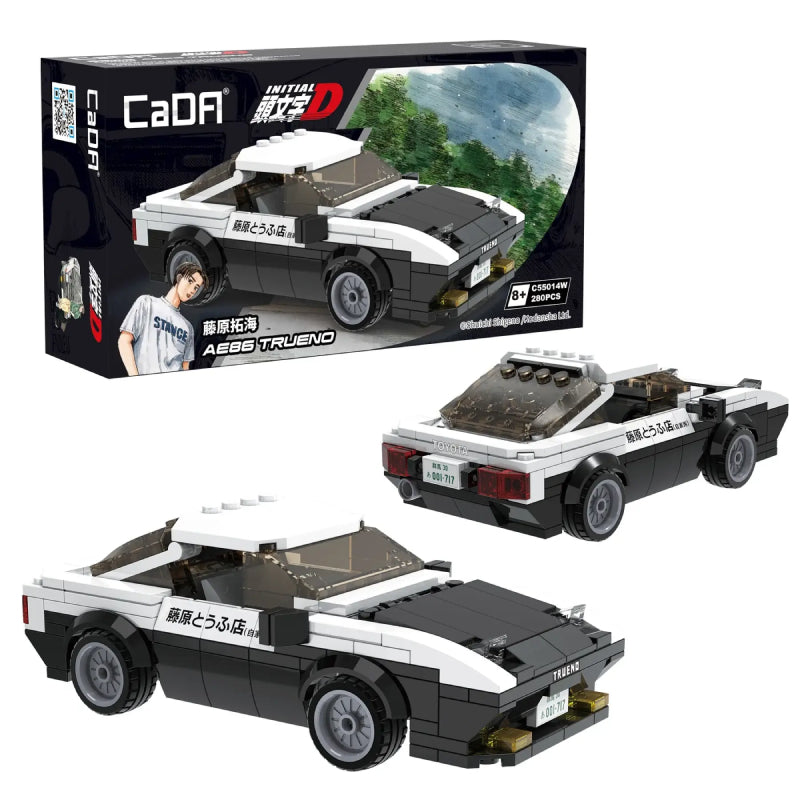 CADA C55014 Initial-D Toyota AE86 Trueno Building Block Model (1:24 Scale)