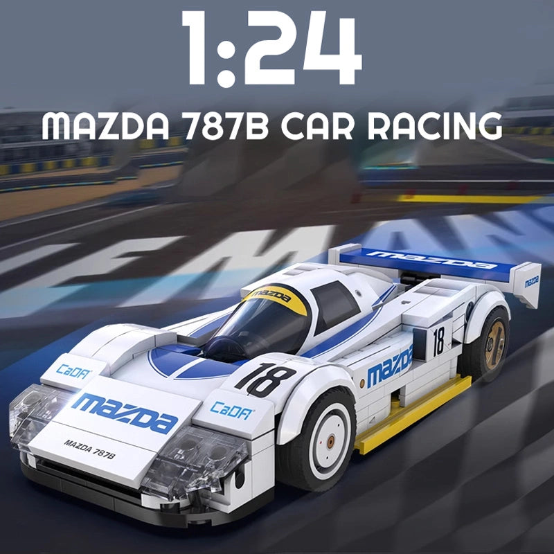 CADA C55029 Mazda 787B Le Mans Racing Car Building Block Model (1:24 Scale)