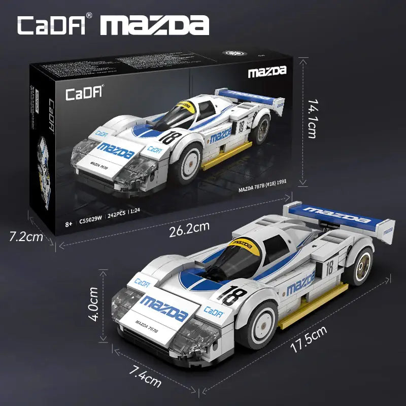 CADA C55029 Mazda 787B Le Mans Racing Car Building Block Model (1:24 Scale)
