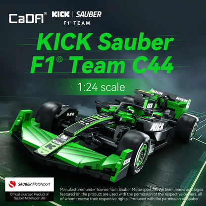 CADA C55032 KICK Sauber F1 Team C44 Formula 1 Building Block Model (1:24 Scale)