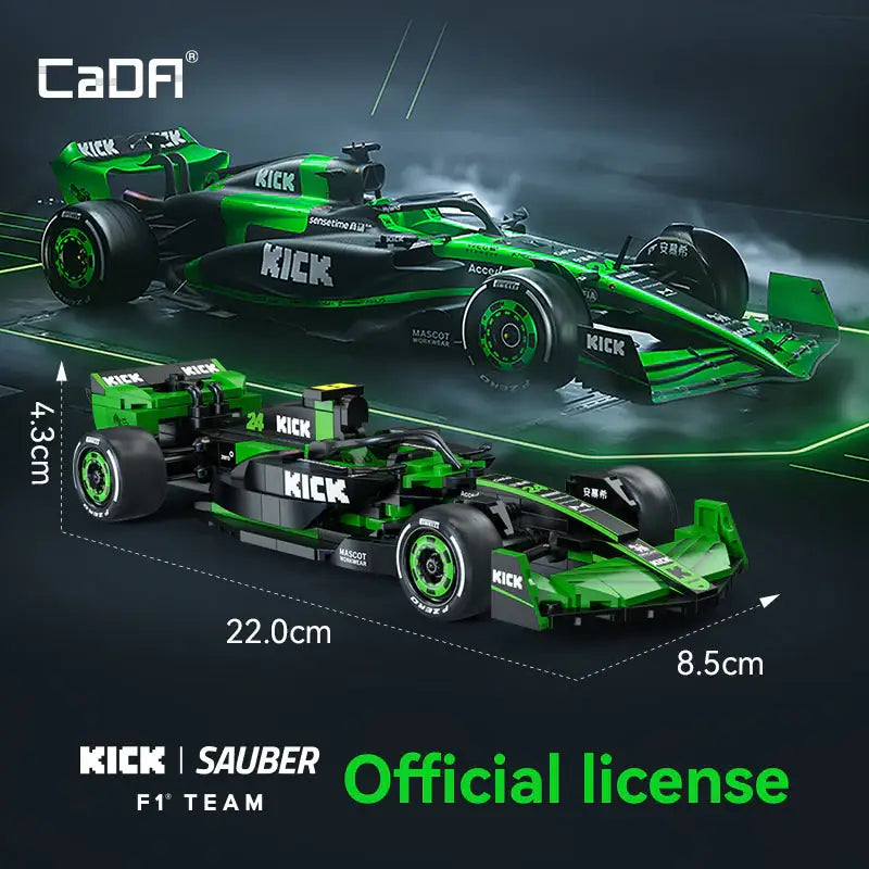 CADA C55032 KICK Sauber F1 Team C44 Formula 1 Building Block Model (1:24 Scale)