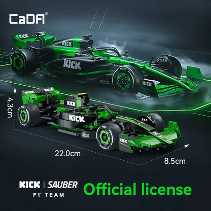 CADA C55032 KICK Sauber F1 Team C44 Formula 1 Building Block Model (1:24 Scale)