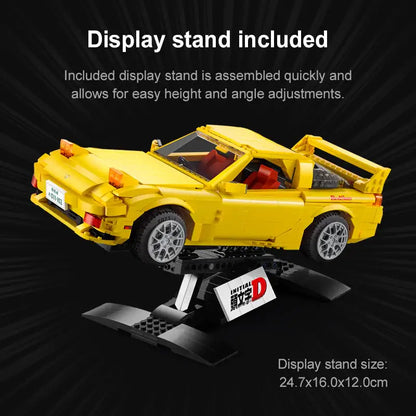 CADA C61023 Initial-D Mazda RX-7 FD3S Building Block Model (1:12 Scale)