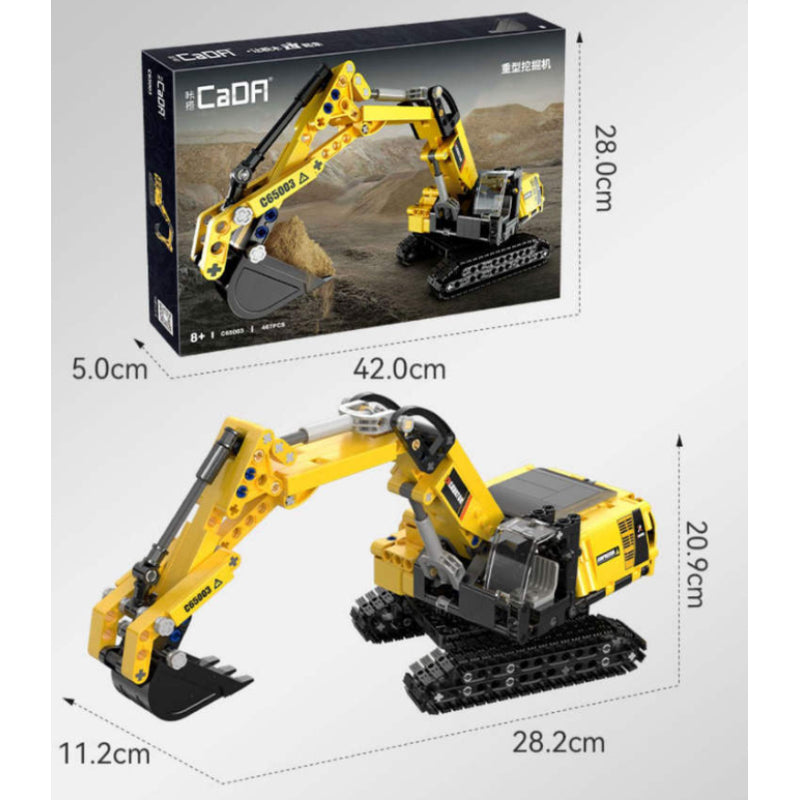 CADA C65003 Excavator Building Block Model (Small)