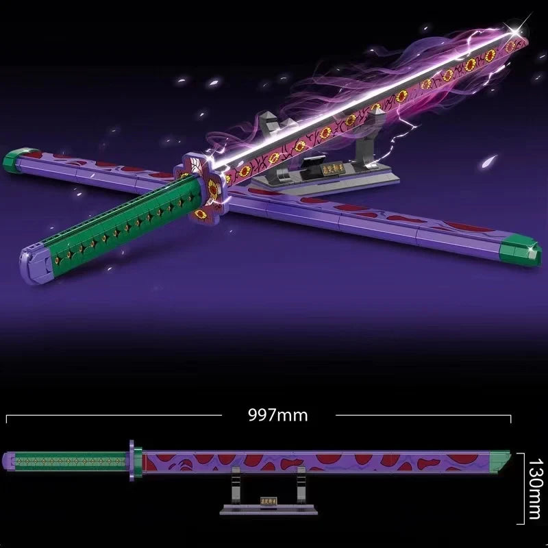 DK 1511 Gintama Kyokoku Kamui Sword Building Block Model (Purple)