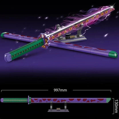 DK 1511 Gintama Kyokoku Kamui Sword Building Block Model (Purple)