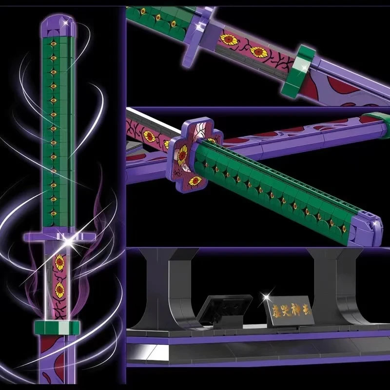 DK 1511 Gintama Kyokoku Kamui Sword Building Block Model (Purple)