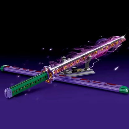 DK 1511 Gintama Kyokoku Kamui Sword Building Block Model (Purple)