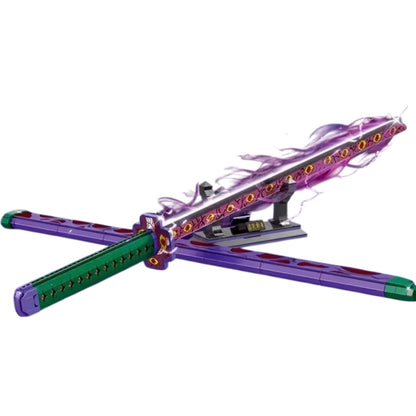 DK 1511 Gintama Kyokoku Kamui Sword Building Block Model (Purple)