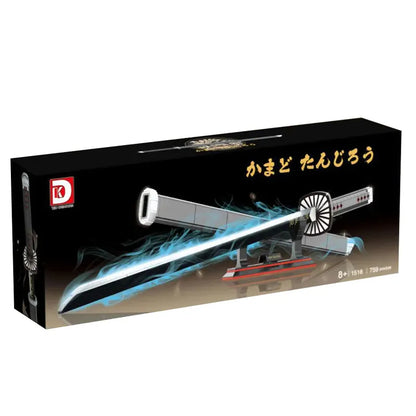 DK 1516 Demon Slayer Tanjiro Nichirin Blade Building Block Model (Grey)