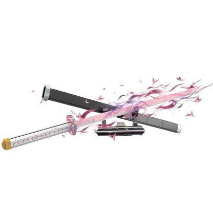 DK 1523 Demon Slayer Kanao Tsuyuri Flower Nichirin Blade Building Block Model (Pink/White)