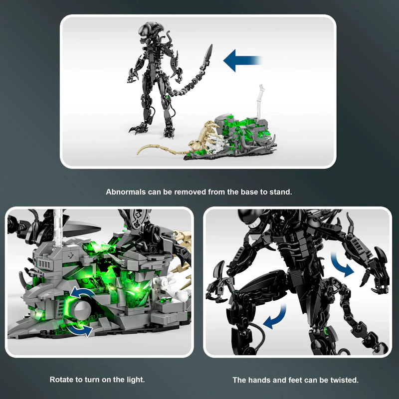 DK 7048 Alien Monsters Light-Up Building Block Model