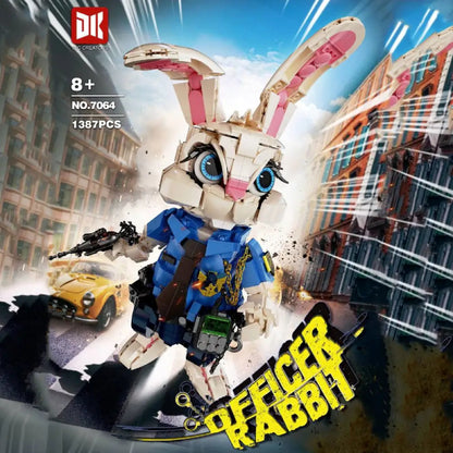 DK 7064 Officer Rabbit Building Block Model