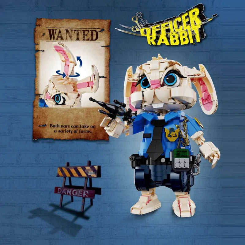 DK 7064 Officer Rabbit Building Block Model