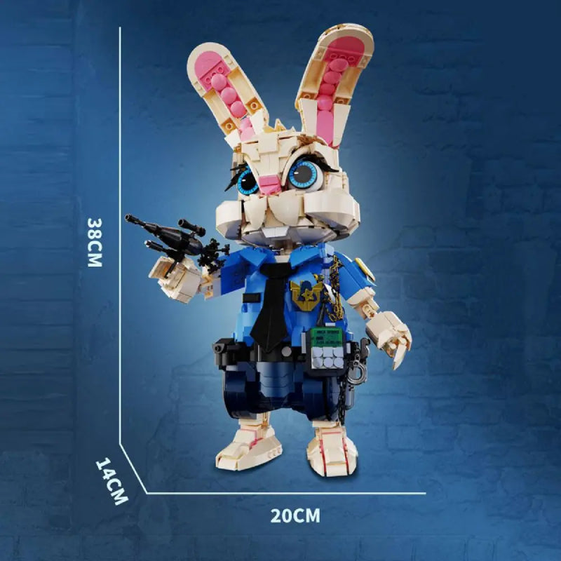 DK 7064 Officer Rabbit Building Block Model