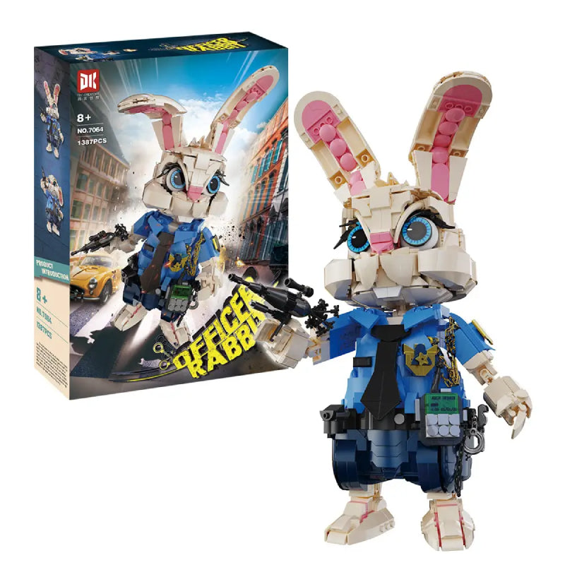 DK 7064 Officer Rabbit Building Block Model
