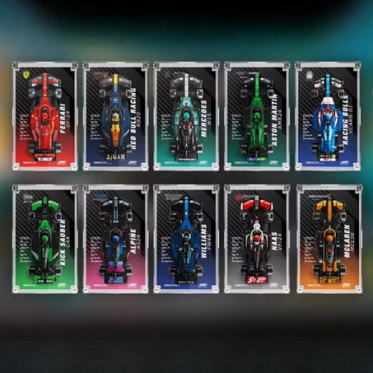 Super Racing Car Transparent Inteated Acrylic Display Case