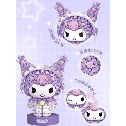 803308 — Sanrio Floral Collection Kuromi | Building Block Model