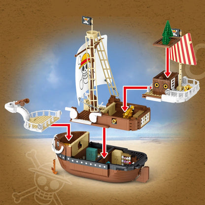 SY 6297 One Piece The Going Merry Pirate Ship