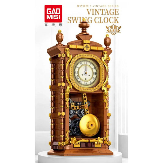 T2109 — Vintage Swing Clock | Building Block Model