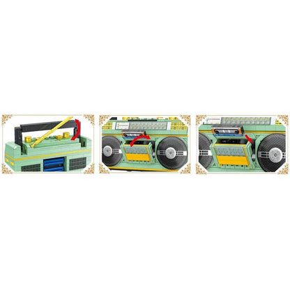 T2111 — Vintage Radio | Building Block Model