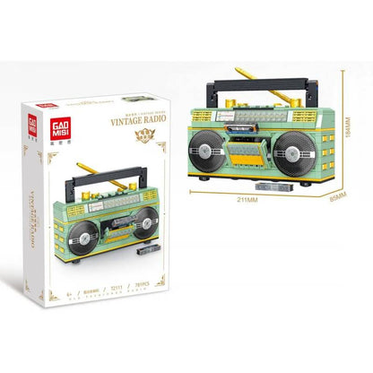 T2111 — Vintage Radio | Building Block Model