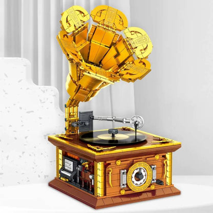 GMS T2117 — Vintage Gramophone | Building Block Model