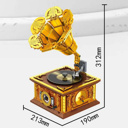 GMS T2117 — Vintage Gramophone | Building Block Model