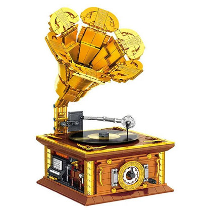 GMS T2117 — Vintage Gramophone | Building Block Model