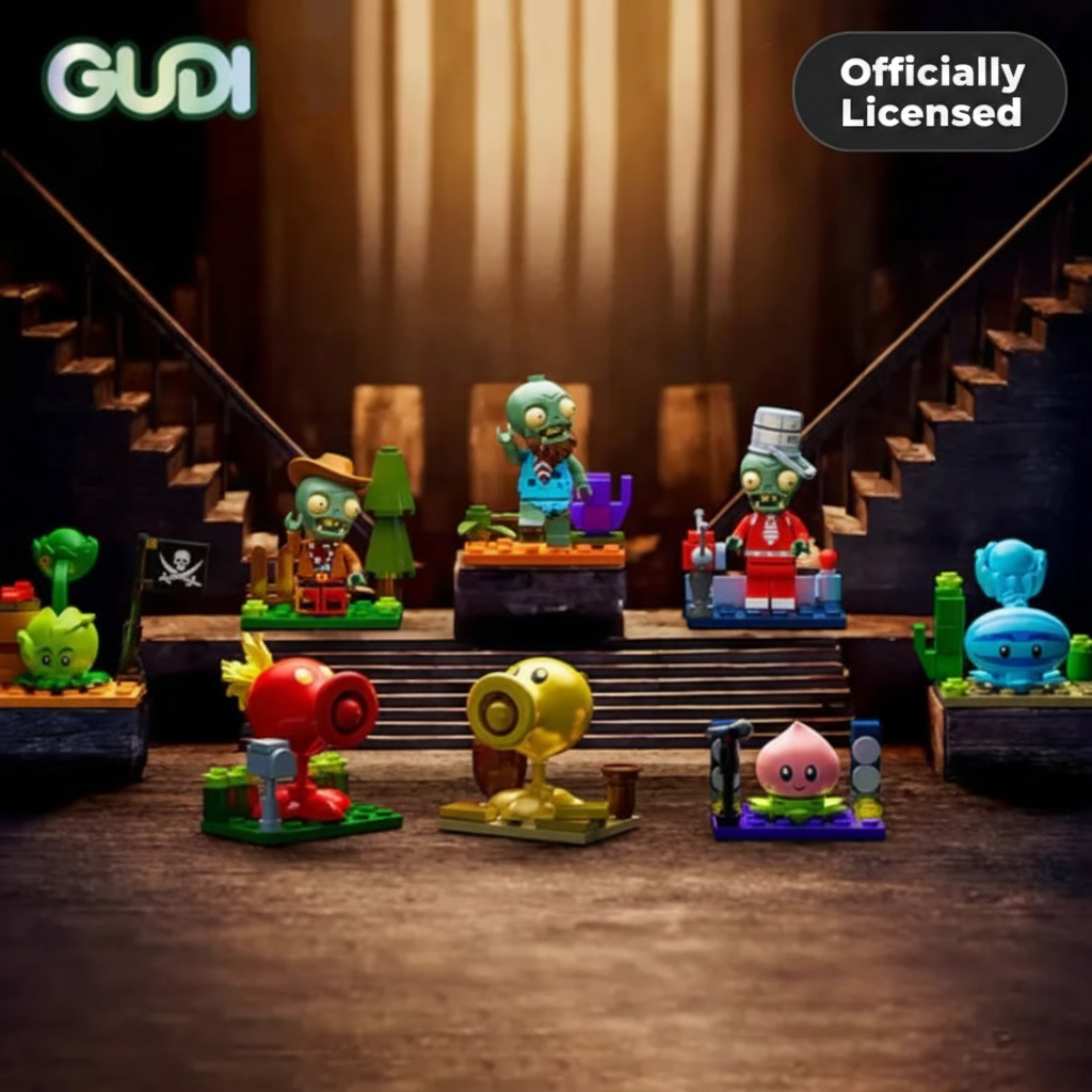 GUDI 60030 PvZ with Officially Licensed pill badge
